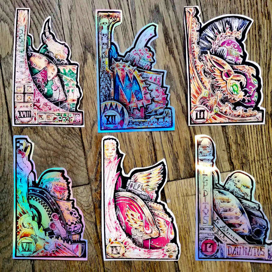 Legiones Astartes Busts - warhammer 40000 handmade stickers