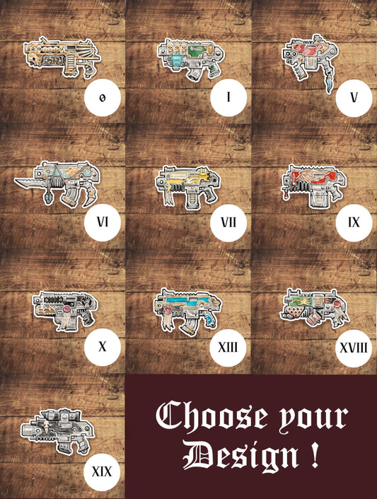 Astartes Bolter - warhammer 40000 handmade stickers
