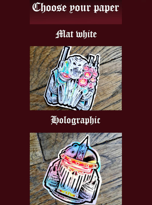 Random sticker pack - warhammer 40000 handmade stickers
