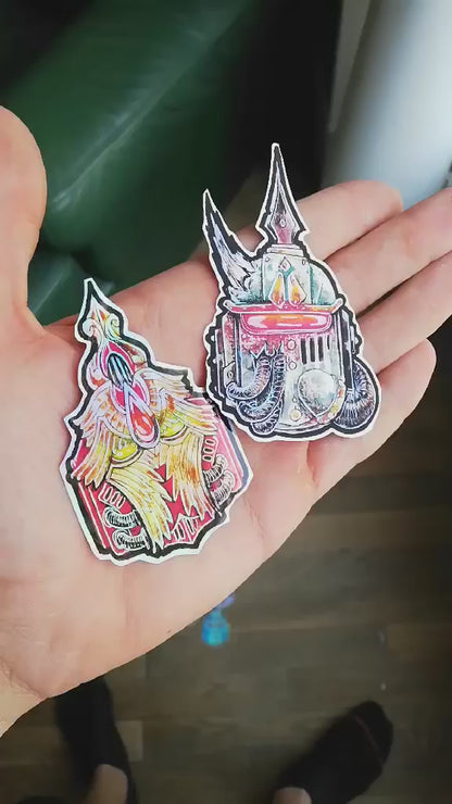 Astartes helmets - warhammer 40000 handmade stickers